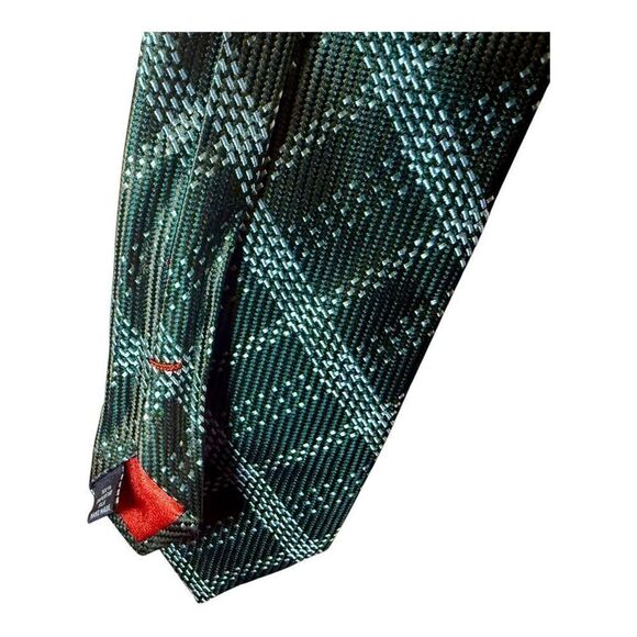 Oscar By Oscar de la Renta Handmade Tie Green Blue - Picture 6 of 9